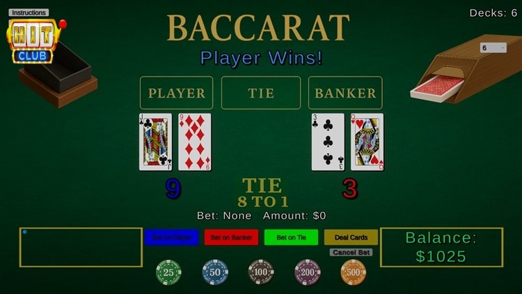Mẹo Chơi Bài Baccarat 